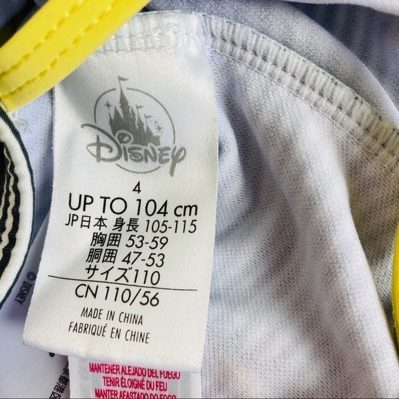 Disney Animators Collection Snow White Striped Tankini Size 4 - Picture 9 of 11